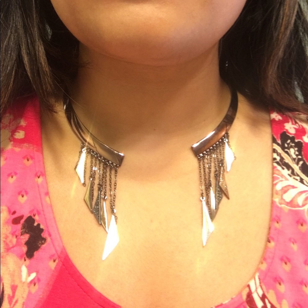 Unique bronze necklace.